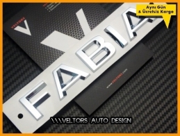 Skoda Fabia Bagaj Yazı Logo Amblem
