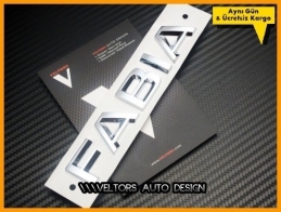 Skoda Fabia Bagaj Yazı Logo Amblem