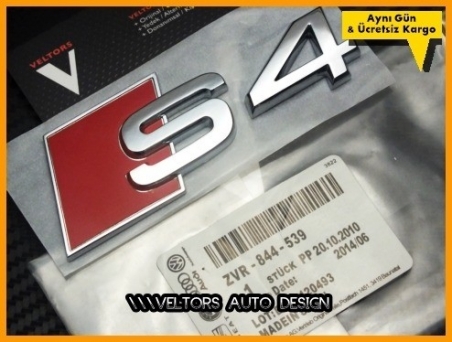 Audi A4 S Line S4 Bagaj Yazı Logo Amblem