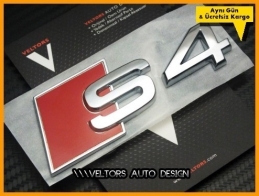 Audi A4 S Line S4 Bagaj Yazı Logo Amblem