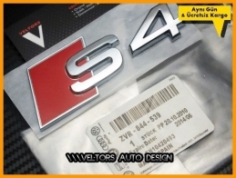 Audi A4 S Line S4 Bagaj Yazı Logo Amblem