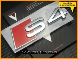 Audi A4 S Line S4 Bagaj Yazı Logo Amblem