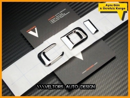 Mercedes CDI Bagaj Yazı Logo Amblem