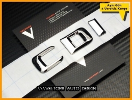 Mercedes CDI Bagaj Yazı Logo Amblem