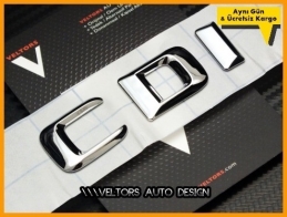 Mercedes CDI Bagaj Yazı Logo Amblem