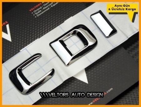 Mercedes CDI Bagaj Yazı Logo Amblem