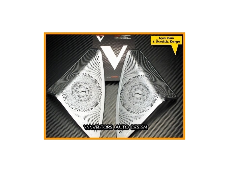 Mercedes W205 C Class Burmester Hoparlor Stereo Kapak Logo Amblem Seti Mercedes W205 C Class Burmester Hoparlor Stereo Kapak Logo Amblem Seti
