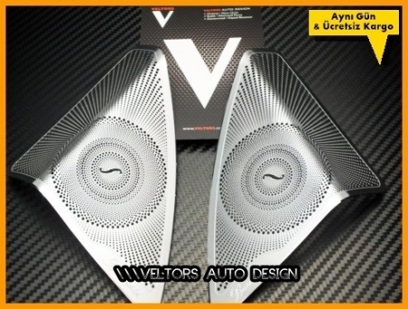 Mercedes W205 C Class Burmester Hoparlor Stereo Kapak Logo Amblem Seti