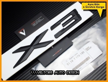BMW E83 F25 X3 Bagaj Yazı Logo Amblem