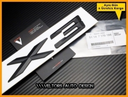 BMW E83 F25 X3 Bagaj Yazı Logo Amblem BMW E83 F25 X3 Bagaj Yazı Logo Amblem