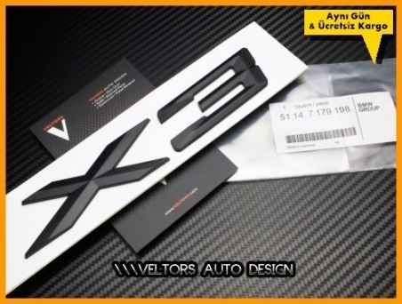 BMW E83 F25 X3 Bagaj Yazı Logo Amblem
