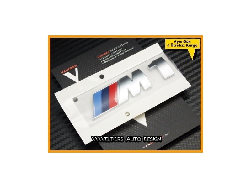 BMW E81 E82 E87 E88 F20 F21 Serisi M1 Bagaj Yazı Logo Amblem