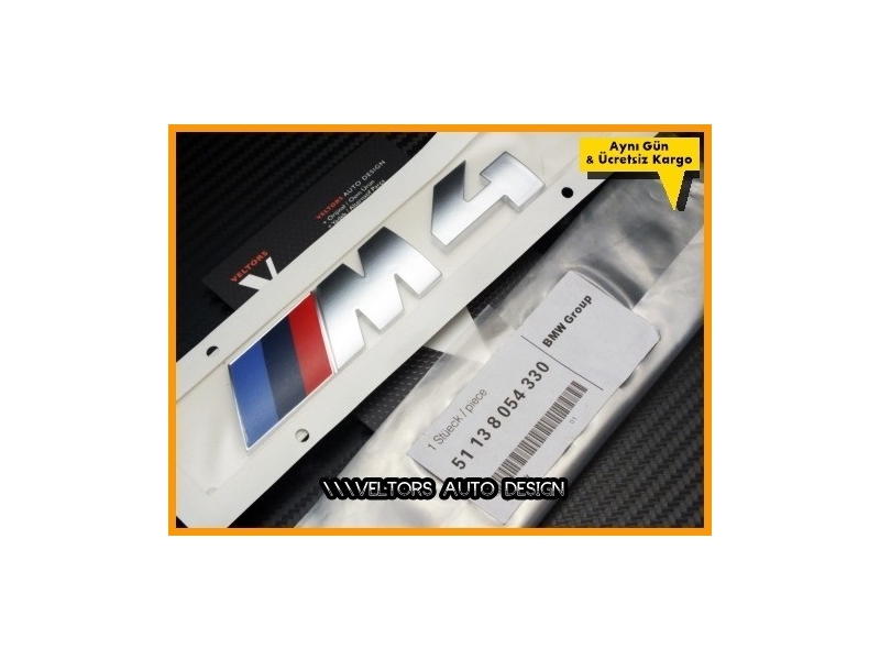BMW F32 F33 F36 4 Serisi M4 Bagaj Yazı Logo Amblem BMW F32 F33 F36 4 Serisi M4 Bagaj Yazı Logo Amblem