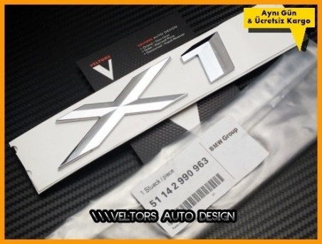 BMW E84 F48 X1 Bagaj Yazı Logo Amblem