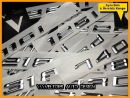 BMW E60 F10 F11 G30 G31 G32 5 Serisi Bagaj Yazı Logo Amblem