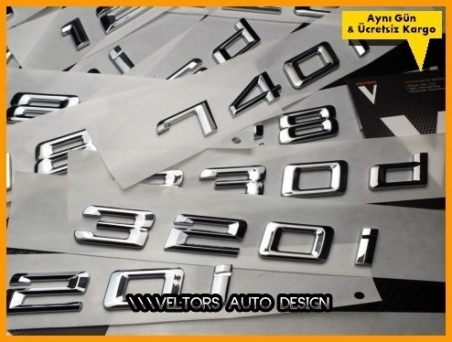BMW E60 F10 F11 G30 G31 G32 5 Serisi Bagaj Yazı Logo Amblem