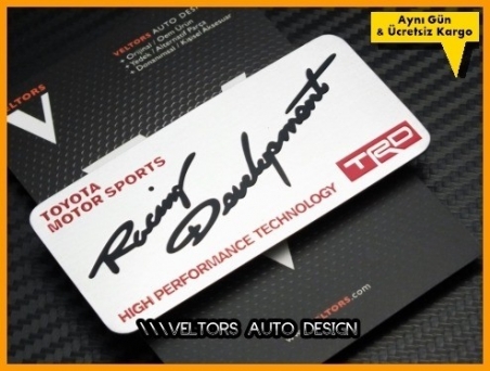 Toyota Motor Sports Art Plaket Logo Amblem