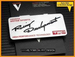 Toyota Motor Sports Art Plaket Logo Amblem Toyota Motor Sports Art Plaket Logo Amblem