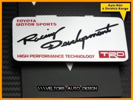 Toyota Motor Sports Art Plaket Logo Amblem