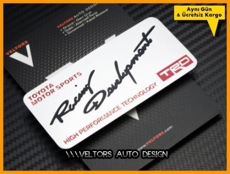 Toyota Motor Sports Art Plaket Logo Amblem