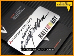 Mitsubishi Ralli Art Plaket Logo Amblem