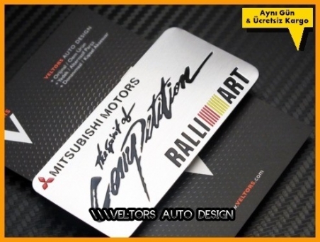 Mitsubishi Ralli Art Plaket Logo Amblem