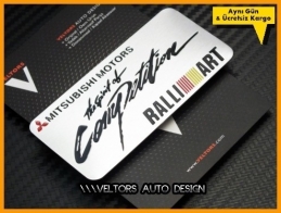 Mitsubishi Ralli Art Plaket Logo Amblem