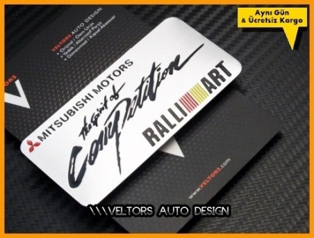 Mitsubishi Ralli Art Plaket Logo Amblem