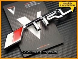 Toyota TRD Ön Izgara Yazı Logo Amblem