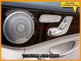 Mercedes W213 E Class Burmester Hoparlor Stereo Kapak Logo Amblem