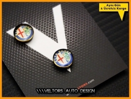 Alfa Romeo Kumanda Anahtar Logo Amblem Seti