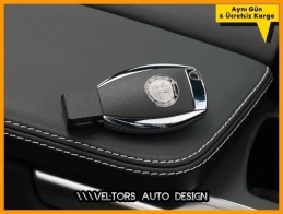Mercedes AMG Logo Amblem Anahtar Kumanda Kabı Eklenti