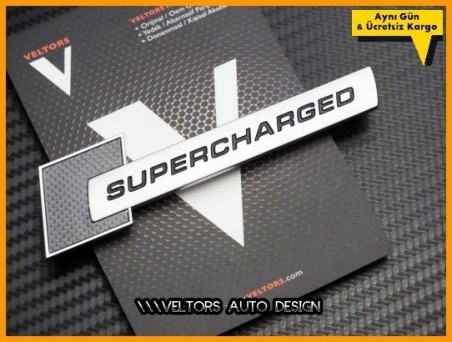 Audi Orjinal Supercharged Bagaj Logo Amblem