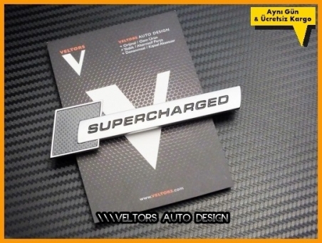 Audi Orjinal Supercharged Bagaj Logo Amblem