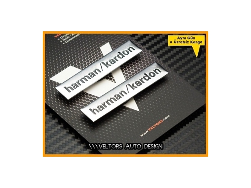 Porsche Harman Kardon Stereo Hoparlör Logo Amblem Seti