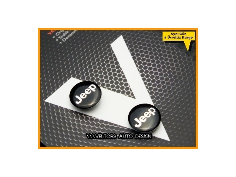 Jeep Anahtarlık Kumanda Logo Amblem Seti