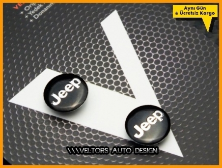 Jeep Anahtarlık Kumanda Logo Amblem Seti