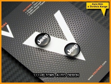 Jeep Anahtarlık Kumanda Logo Amblem Seti