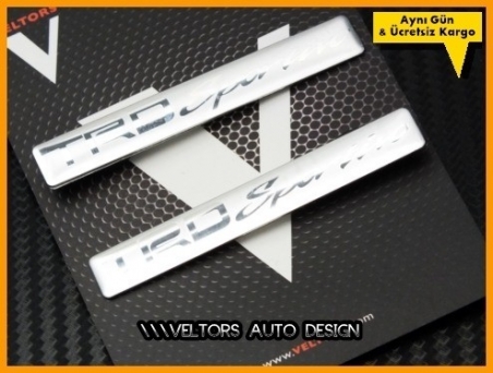 Toyota Sport Araç Logo Amblem Seti