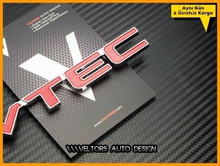 Honda V TEC Araç Yazı VTEC Logo Amblem