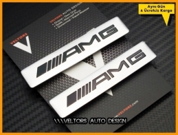 Mercedes AMG Koltuk Döşeme Logo Amblem Seti Mercedes AMG Koltuk Döşeme Logo Amblem Seti