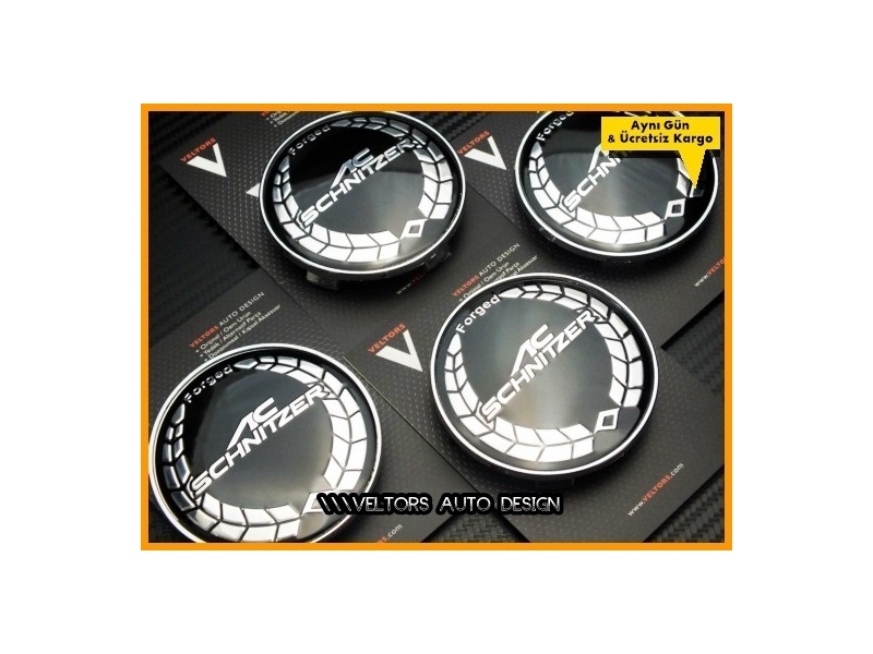 BMW AC Schnitzer Logo Amblem Jant Göbeği Göbek Kapak Seti