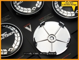 BMW AC Schnitzer Logo Amblem Jant Göbeği Göbek Kapak Seti