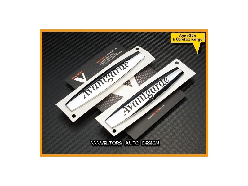 Mercedes Avantgarde Yan Logo Amblem Seti