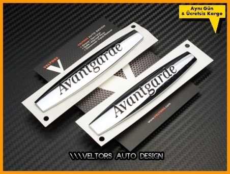 Mercedes Avantgarde Yan Logo Amblem Seti