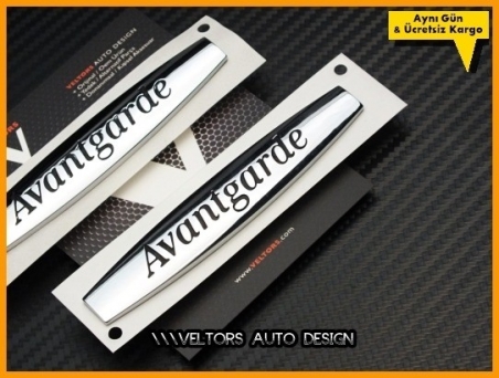 Mercedes Avantgarde Yan Logo Amblem Seti