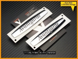 Mercedes Avantgarde Yan Logo Amblem Seti