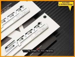 BMW Sport Line Yan Logo Amblem Seti BMW Sport Line Yan Logo Amblem Seti
