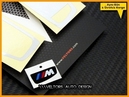 BMW M Anahtarlık Kumanda Çerçeve Logo Amblem Seti