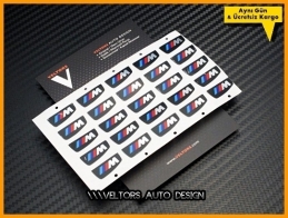 BMW M Kumanda Anahtar Logo Amblem Seti